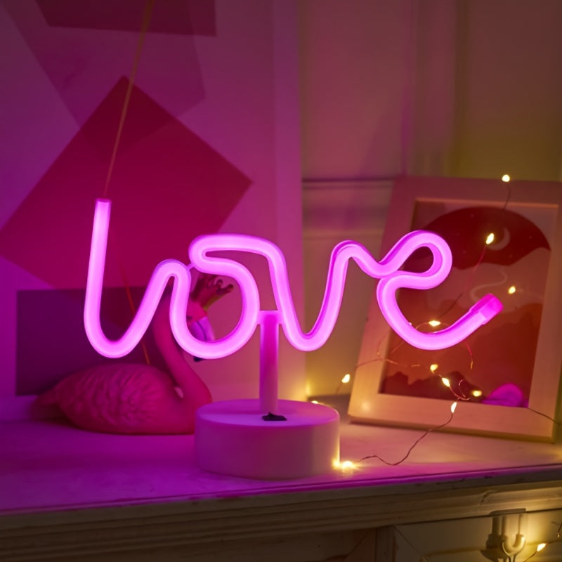 NeonLove Lamp – Illuminated Neon Table Lamp for Parties