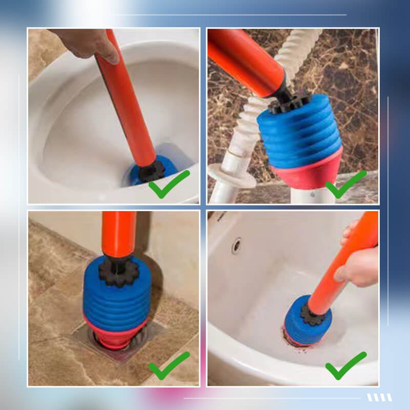 LuxoFlush High Pressure Toilet Plunger | Powerful plunger for quick and effective cleaning
