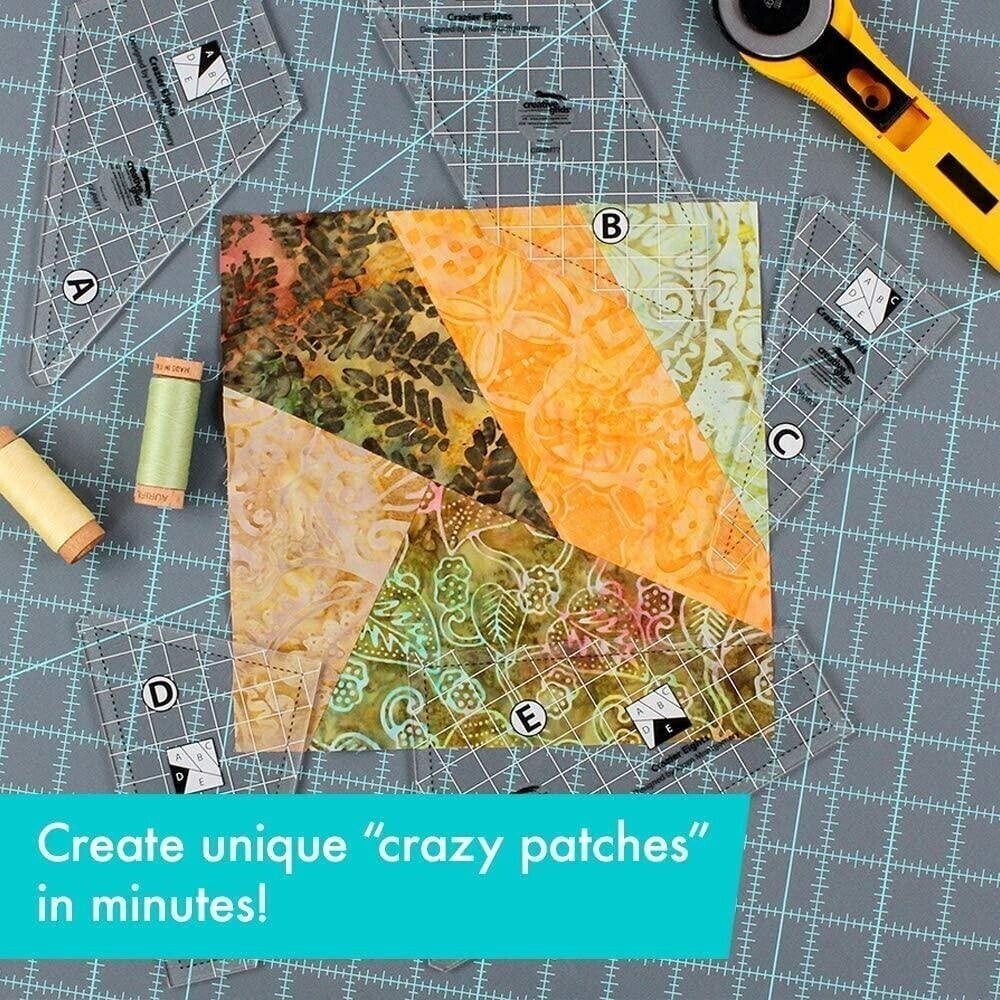 Quilting Cutting Template Set | Creative Fabric Pattern Guide | Non-Slip Design for Sewing & DIY Crafts