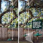 Adventurous Tree Swing Set - with Climbing Rope and Platforms for Children