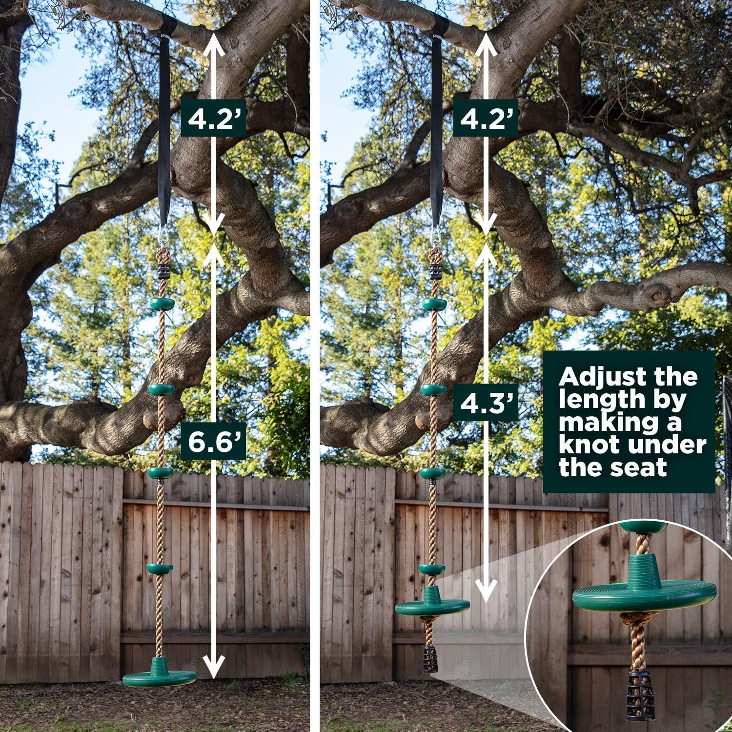Adventurous Tree Swing Set - with Climbing Rope and Platforms for Children
