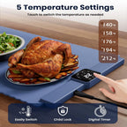 Safe Heat Roll-Up Electric Food Warmer Mat