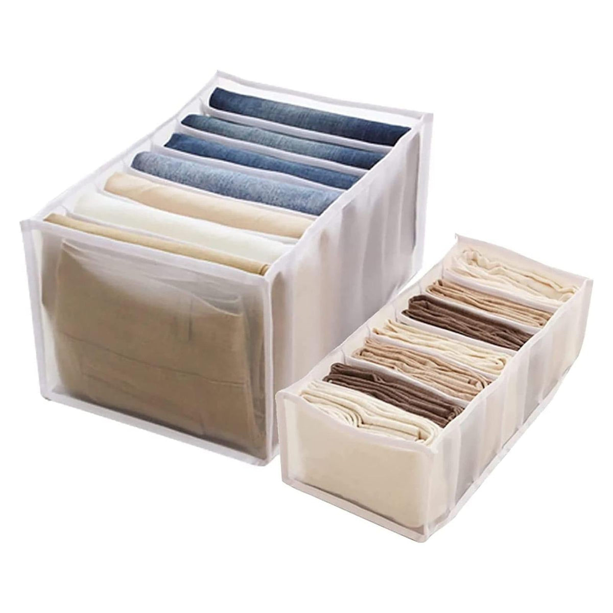 7 Grids Wardrobe Clothes Mesh Divider Organizer