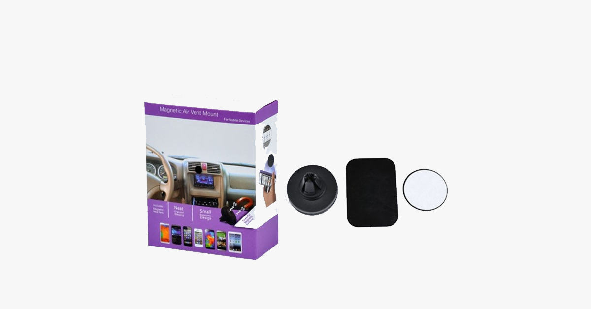 Magnetic Air Valve Mount – Keep your phone where you can see it and enjoy easy navigation!