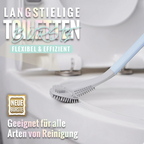 Toilet brush with long handle