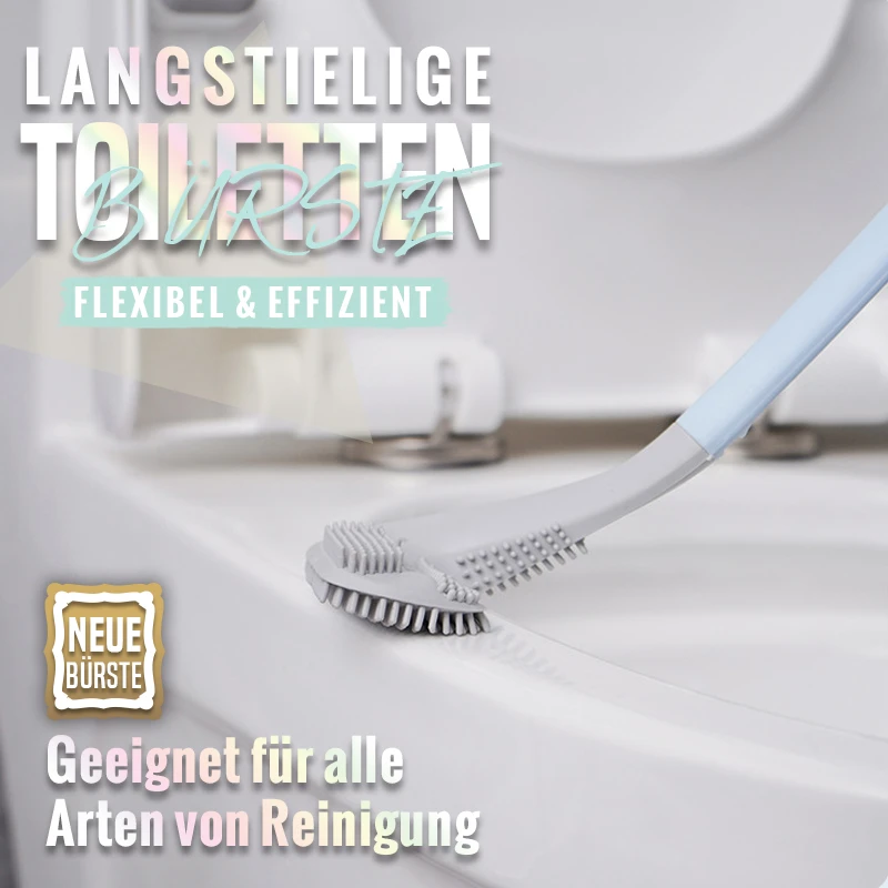 Toilet brush with long handle