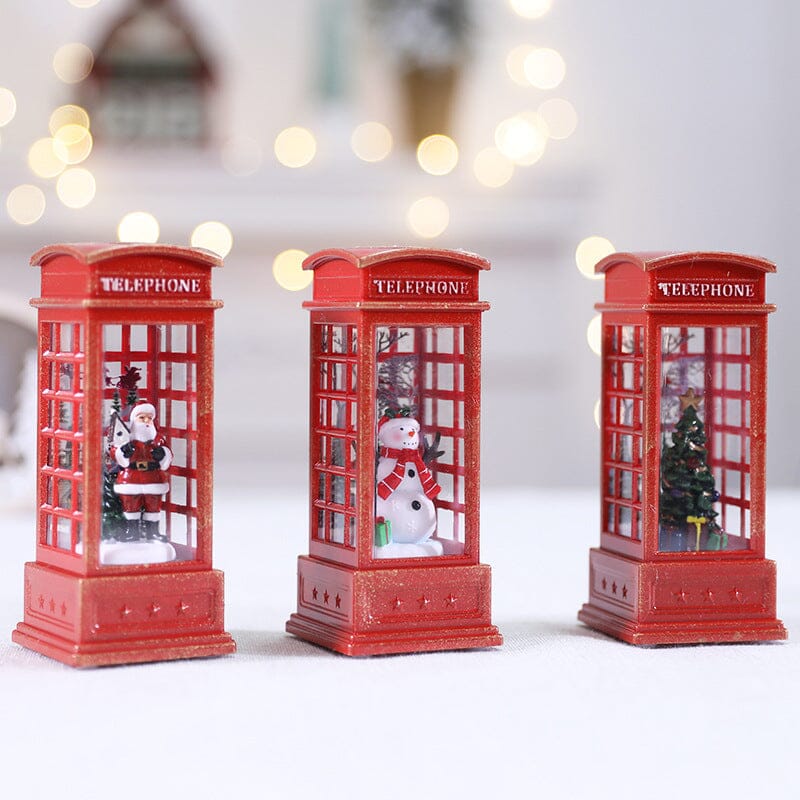 LED illuminated rotating Christmas lantern