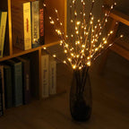 Battery-operated adjustable LED branch decoration string lights