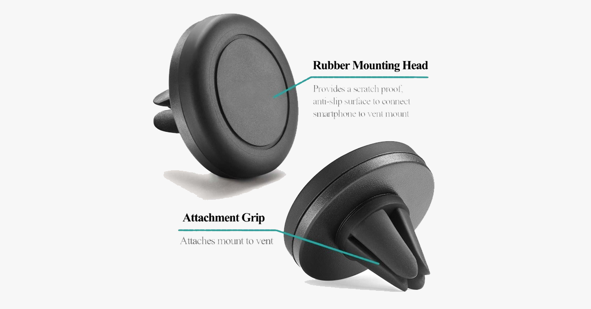 Magnetic Air Valve Mount – Keep your phone where you can see it and enjoy easy navigation!
