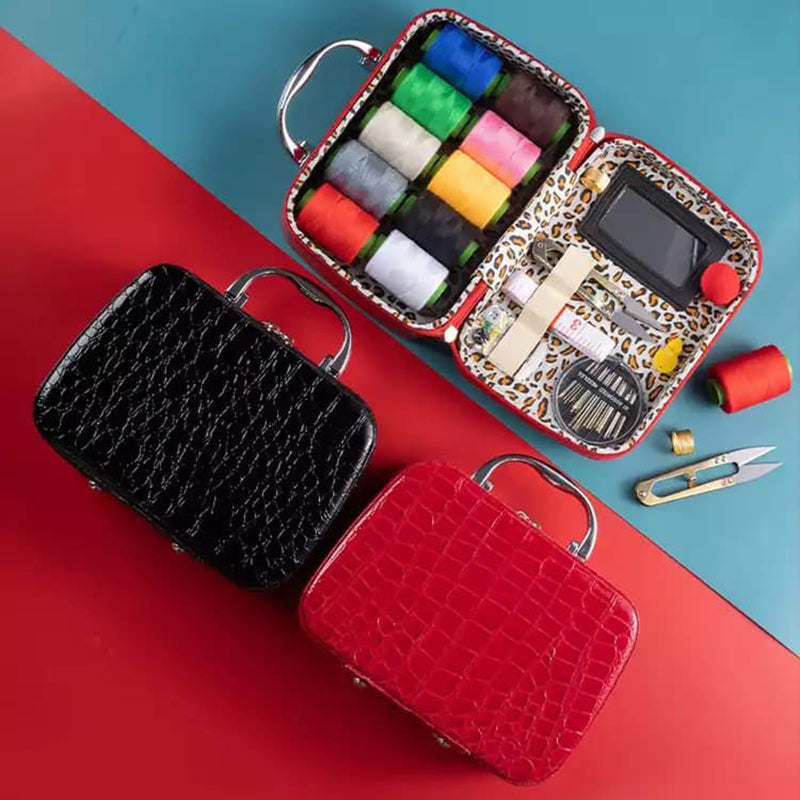 Household Sewing Box Set Mini Suitcase