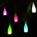 5 Piece Solar Wine Bottle Light Outdoor Decoration Plastic LED Hanging Light