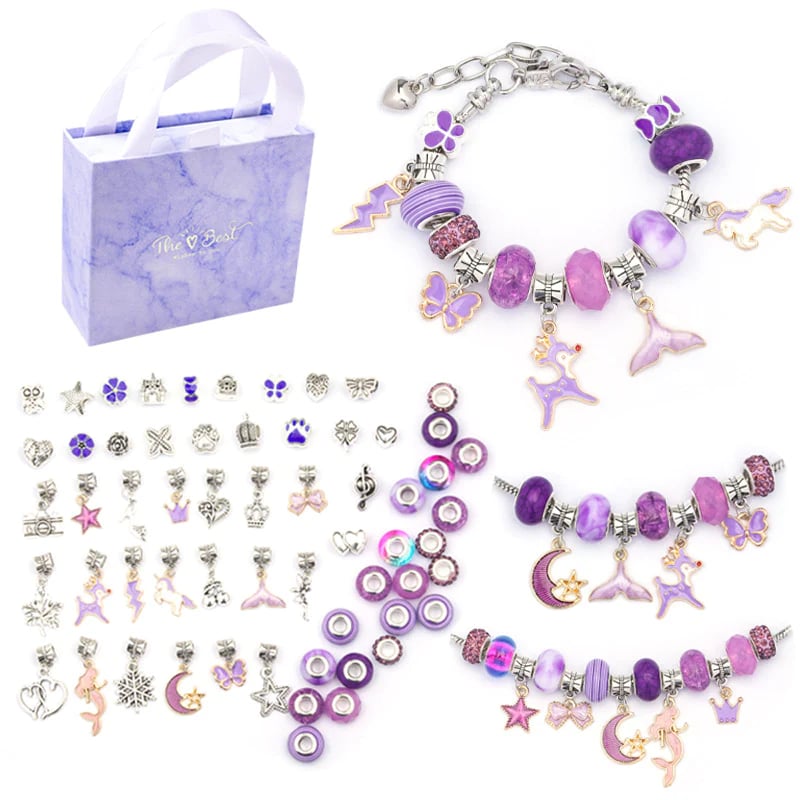 Charm Bracelet Craft Kit — DIY Jewelry Making for Kids