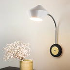 Urn Wall Light Contemporary Metal 1-Bulb Wall-Mounted Lighting in Black and White