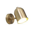 Modern 1 Light Wall Lighting Golden Dome LED Wall Lamp with Metal Shade for Bathroom