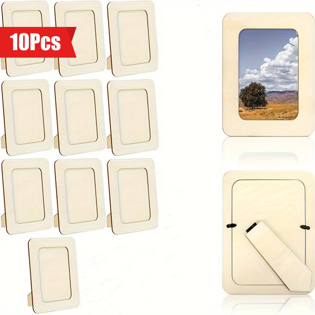 CreativeFrame – Set of 10 DIY Photo Frames Wood
