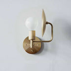 Modern Bare Bulb Metal Wall Lamp 1 Head LED Wall Light Fixture in Gold for the Living Room