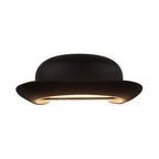 LED Bedroom Wall Light Modernism Black Wall Lighting with Hat Metal Shade in Warm/Natural Light