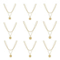 Golden Initial Necklaces for Women
