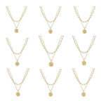 Golden Initial Necklaces for Women