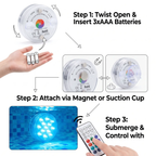 Remote Control Waterproof Magnet Suction LED Light