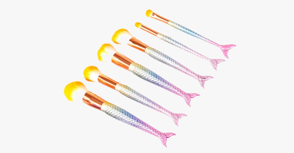 Mermaid Dream Glam Brush Set - Perfect your makeup in a glamorous way
