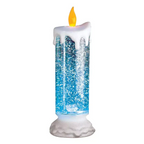 LED Christmas Candles Rechargeable With Glitter