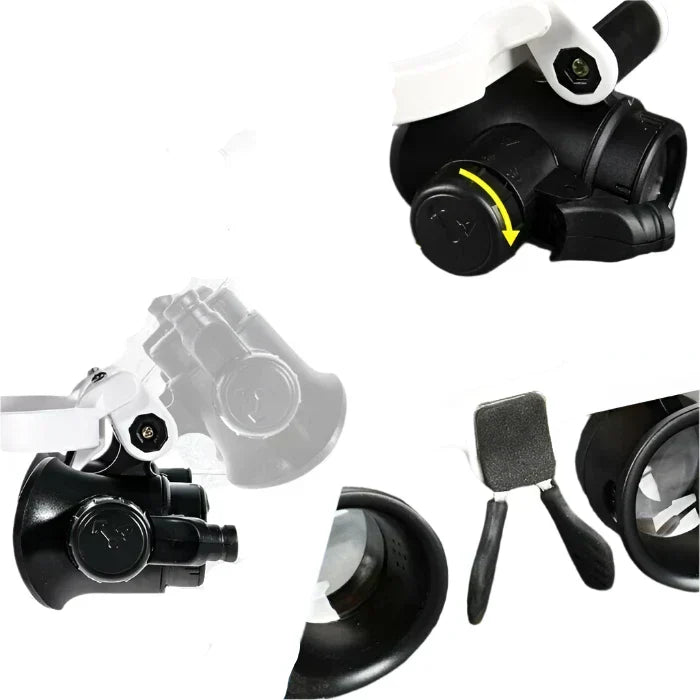 LED Glasses Loupe 8x 15x 23x