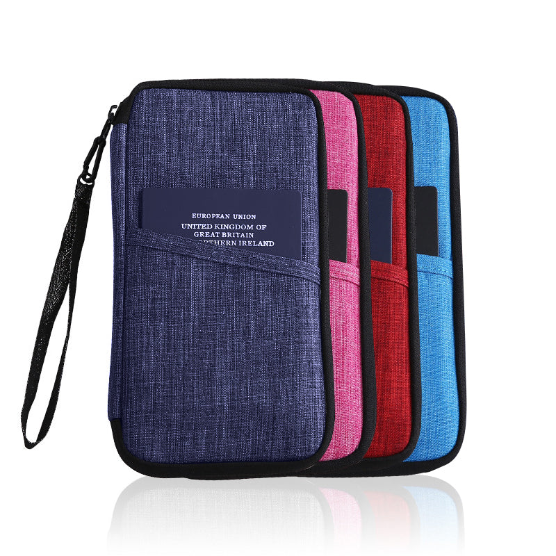 Multi-Pocket Family Travel Document Bag