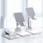 Foldable or white pole phone desk holder