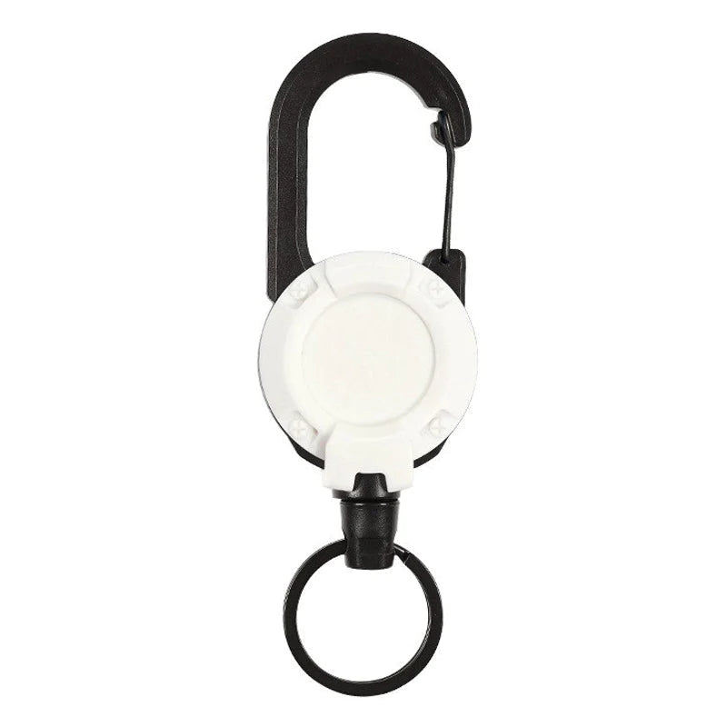 Outdoor automatic retractable wire Luya tactical keyring with theft protection