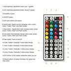 33Ft LED strip lights with IR 44-key remote control