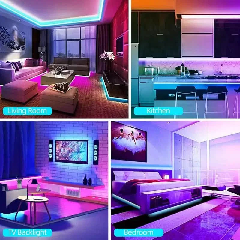 33Ft LED strip lights with IR 44-key remote control