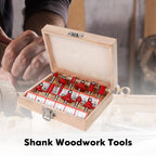 Shank Woodworking Tools Set