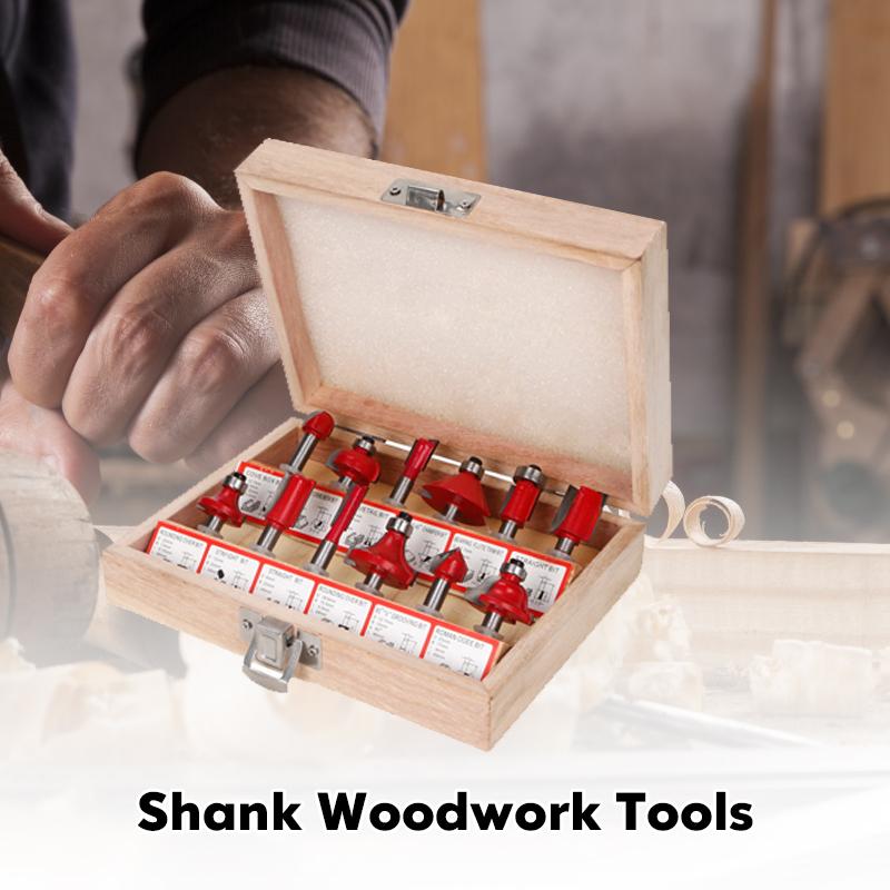 Shank Woodworking Tools Set