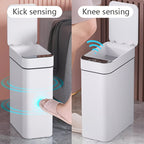 Set of 2 Smart Sensor Trash Cans – Touchless and Compact (Black)