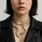 Snake Wrap Bold Dual Necklace