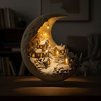 Moon Winter City Decor