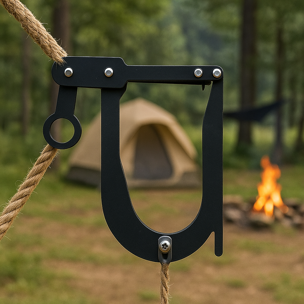 Compact Rope Threading Bracket Clamp