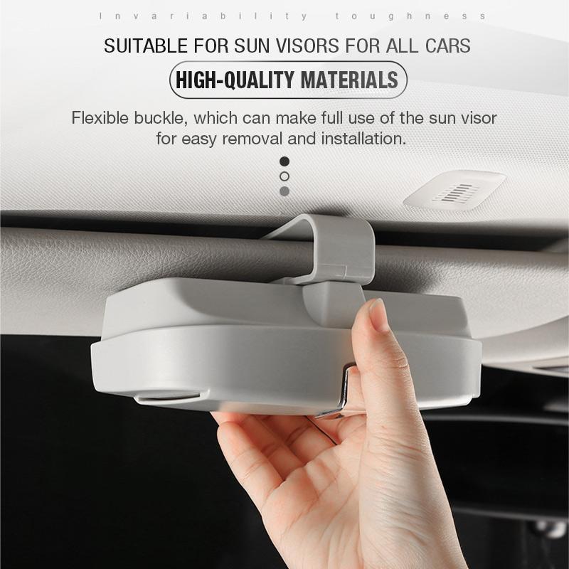 Universal sunglasses case for sun visor