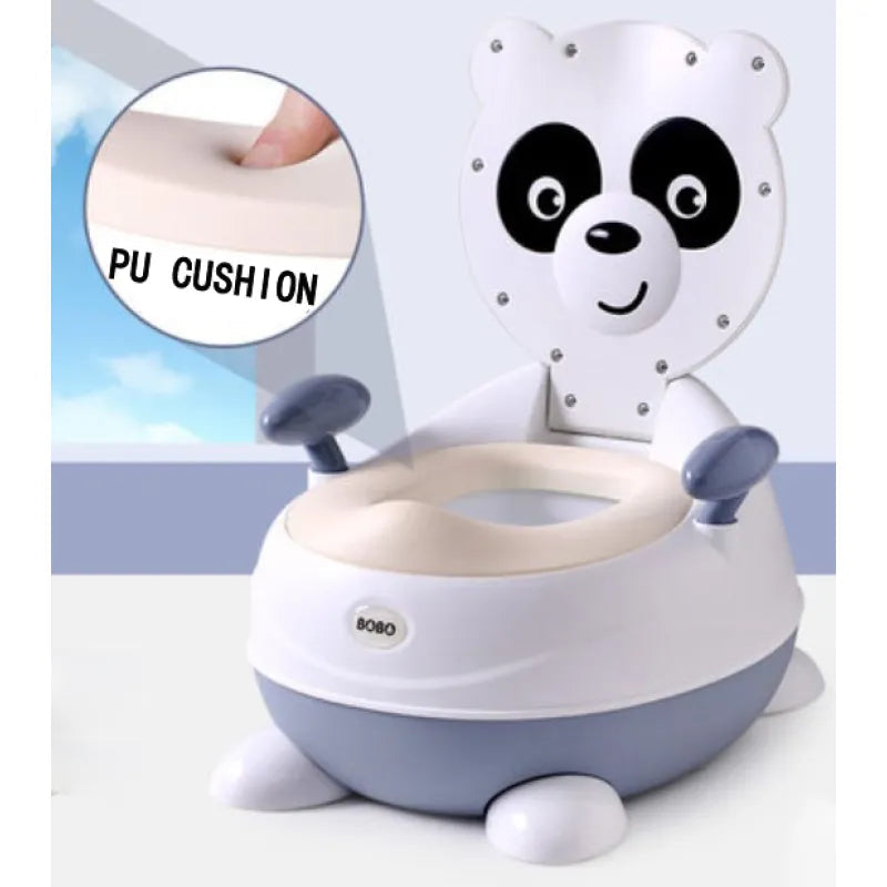 Potty chair for children in panda shape – Soft baby potty with PU seat