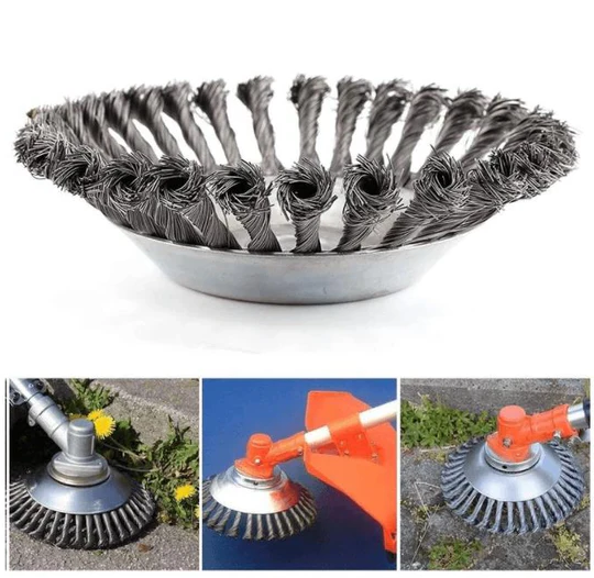 Weeding brush head for brushcutter