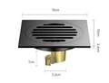 AquaShield Square Stainless Steel Floor Drain