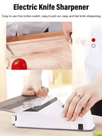 Electric Knife Sharpener | Double-Sided | 5-Second USB Rechargeable Blade Restorer