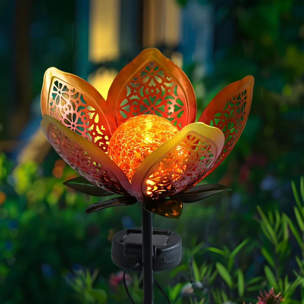 Solar Garden Light Lotus Flower – Decorative LED Outdoor Lighting for Garden and Yard