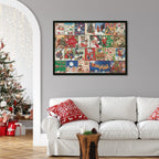 Festive Fireplace Jigsaw Puzzle Christmas Countdown Calendar - Christmas Gift