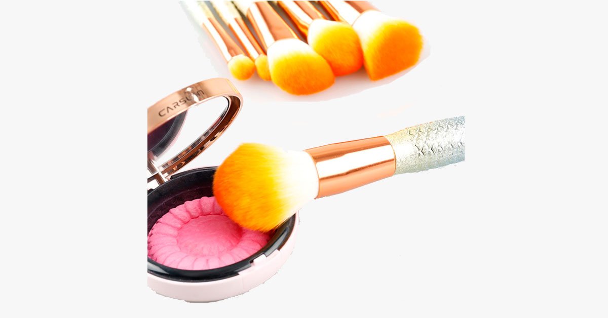 Mermaid Dream Glam Brush Set - Perfect your makeup in a glamorous way