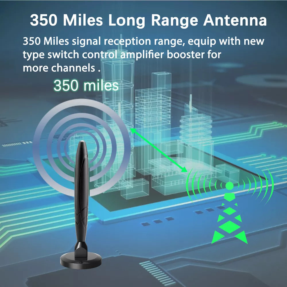 HDTV 4K Magnetic Digital Antenna High-Performance Indoor Antenna with Amplifier
