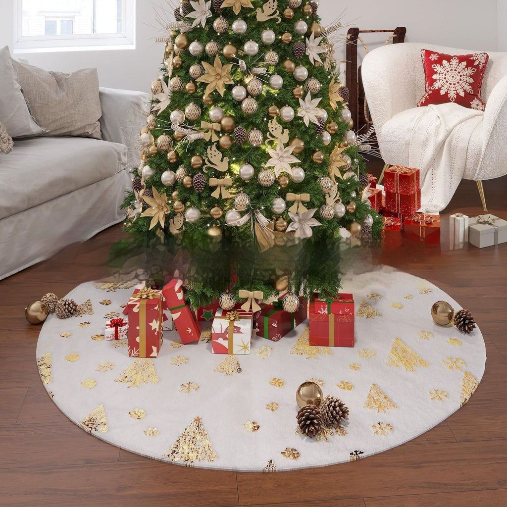 Christmas Snowflake Christmas Tree Skirt