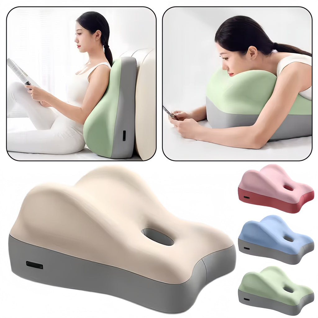 Button-Activated Intimate Support Pillow for Couples