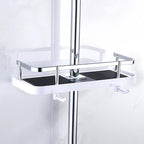 Bathroom Rod Shower Shelf Holder